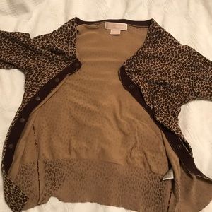 Leopard 3/4 sweater